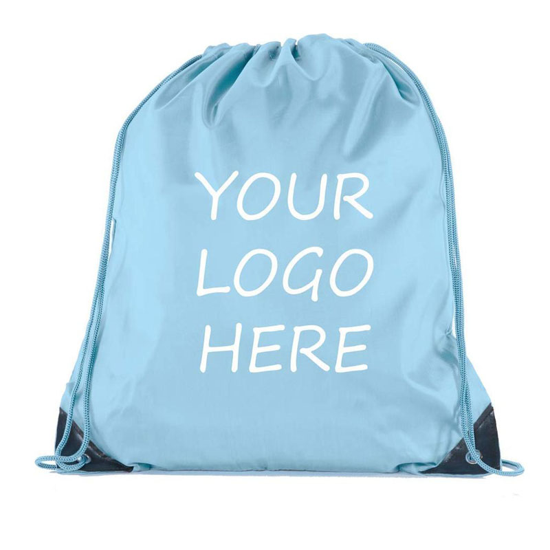 Borsa con coulisse in poliestere impermeabile 190t