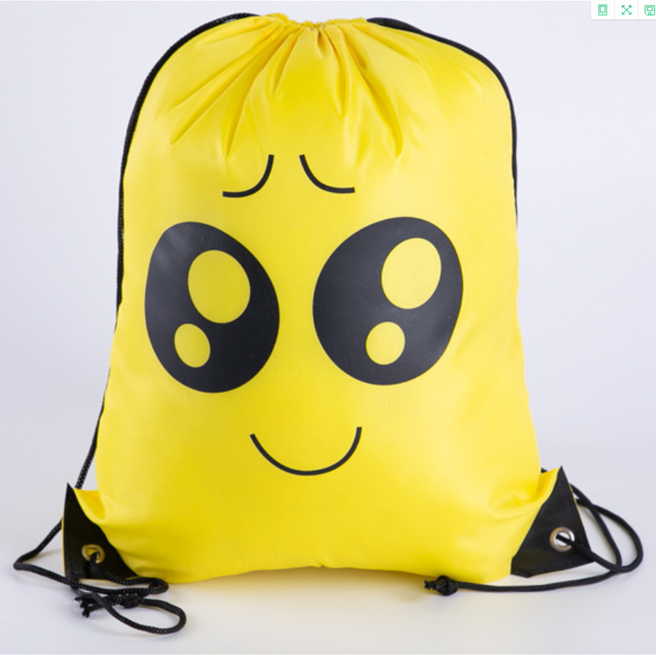 Simpatica borsa con coulisse in stile cartone animato