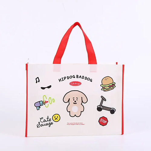 Borsa tote in tessuto non tessuto con cartoni animati