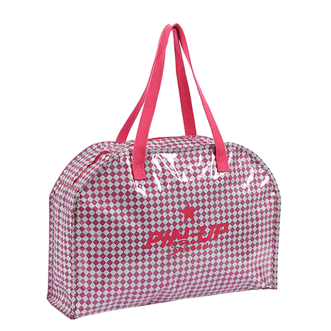 Borsa con cerniera in PVC alla moda