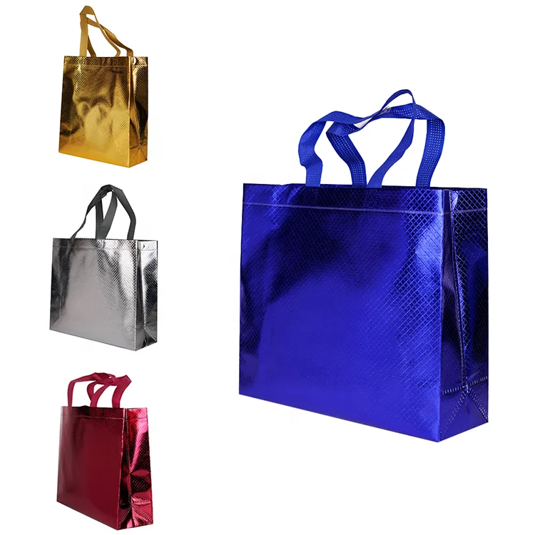 Tote borsa non tessuta colorata in alluminio in alluminio
