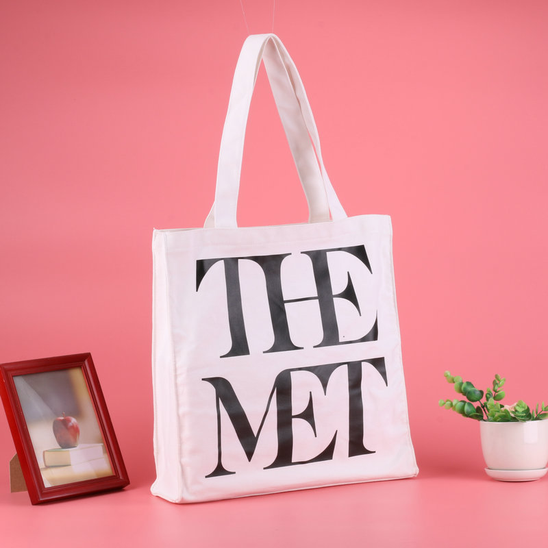 Borsa in tela con logo stampato