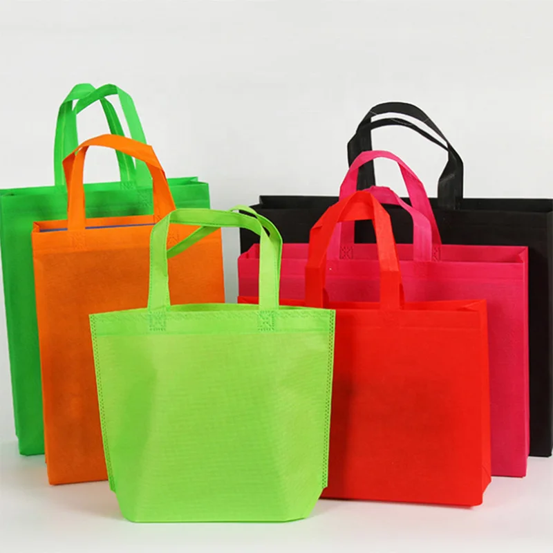 Borsa per la spesa a più colori in tessuto