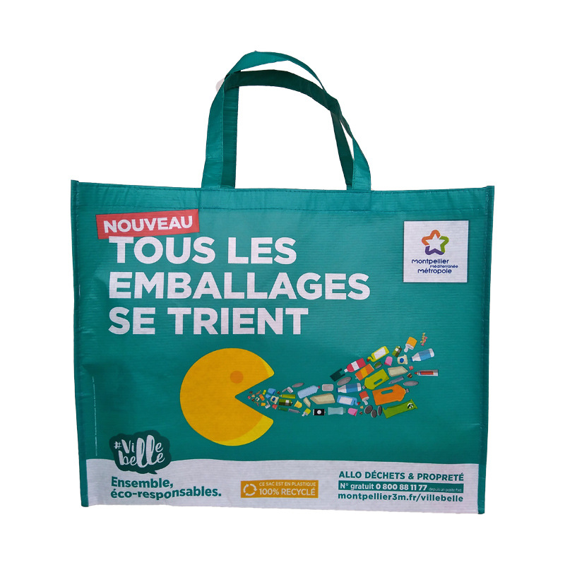 Borsa tote in Rpet laminato ecologico