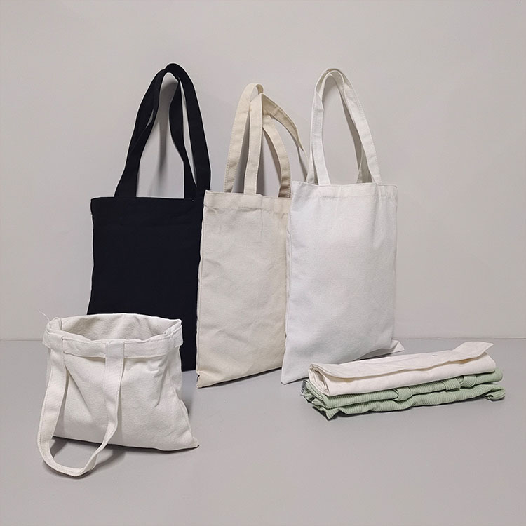 Borsa shopper pieghevole in tela di cotone