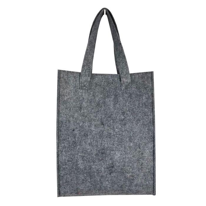 Borsa tote in feltro riutilizzabile grigia