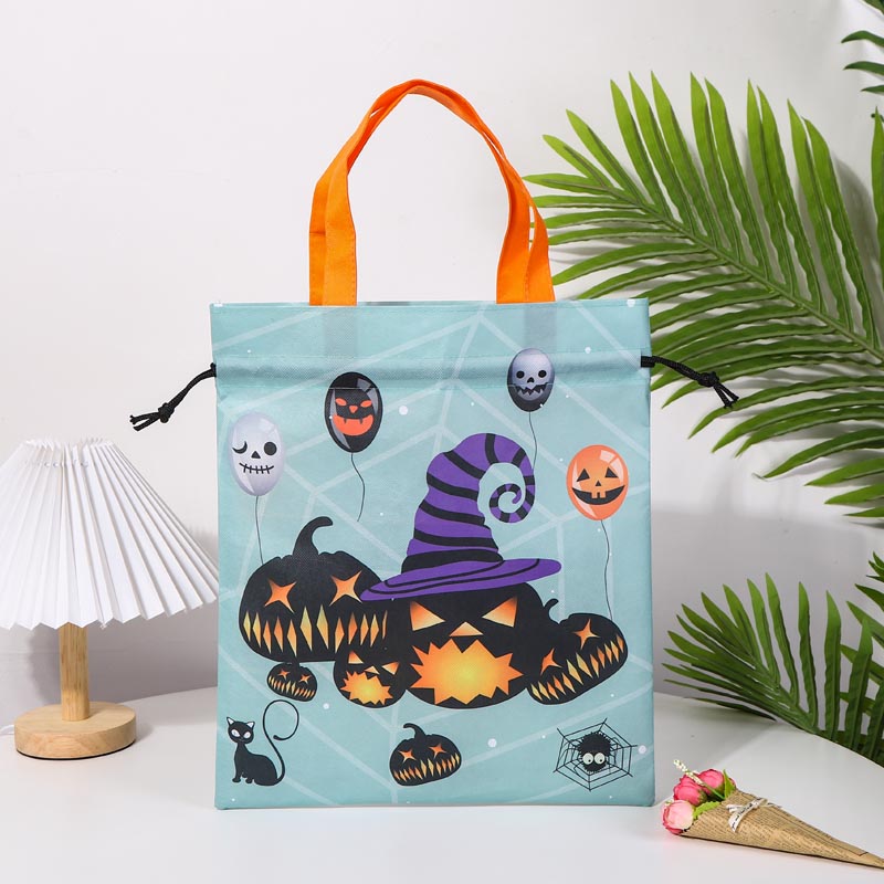 Borse con coulisse in tessuto non tessuto di Halloween