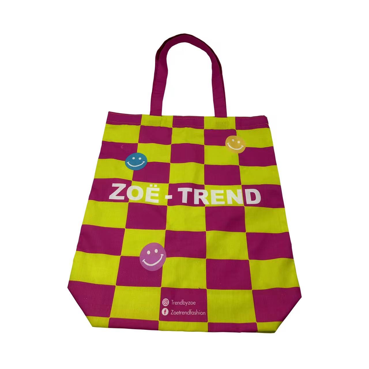 Borsa shopping in tela di cotone