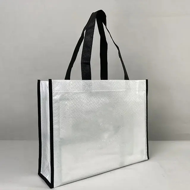 Hot-selling Large Laminated Reusable Shopping Laminated Bags with Logo New Laminated Polypropylene and Polyethylene Laminated Non-woven Bags