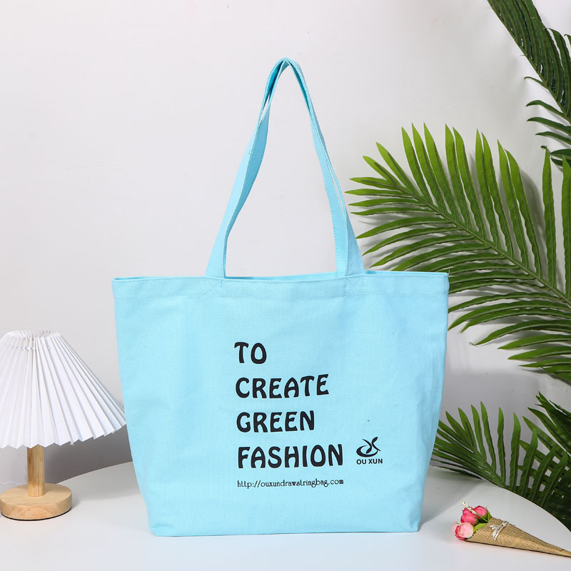 Borsa tote in tela di cotone di grande capacità