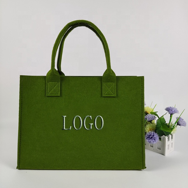 Borse tote con manico in corda Borsa tote portatile con feltro