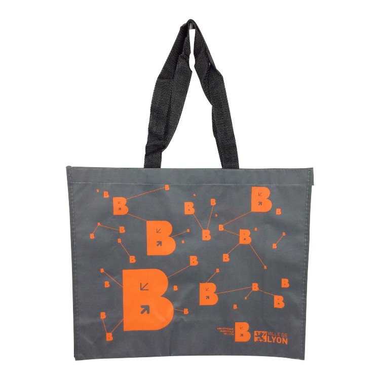 Borsa laminata in tessuto non tessuto riciclato