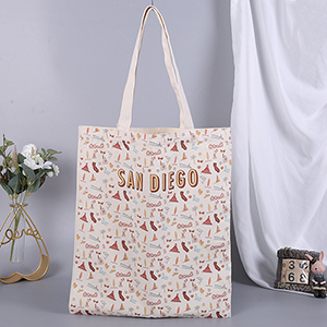 Borsa tote in tela organica riutilizzabile