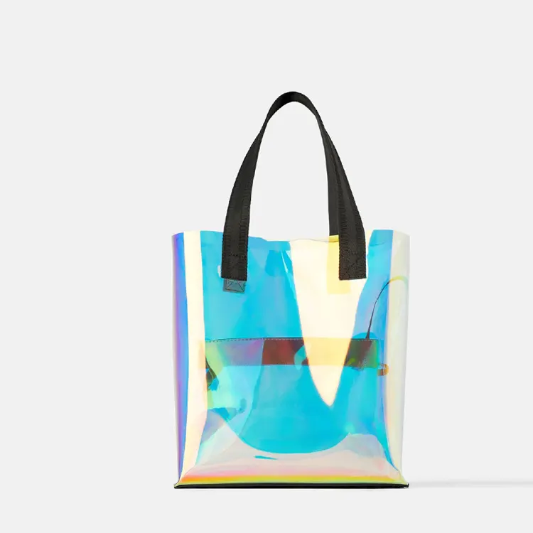 Borsa tote in PVC lucido