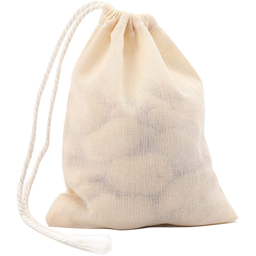 Borsa piccola con coulisse in rete