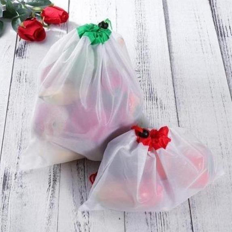 Piccola borsa con coulisse in rete per imballaggio