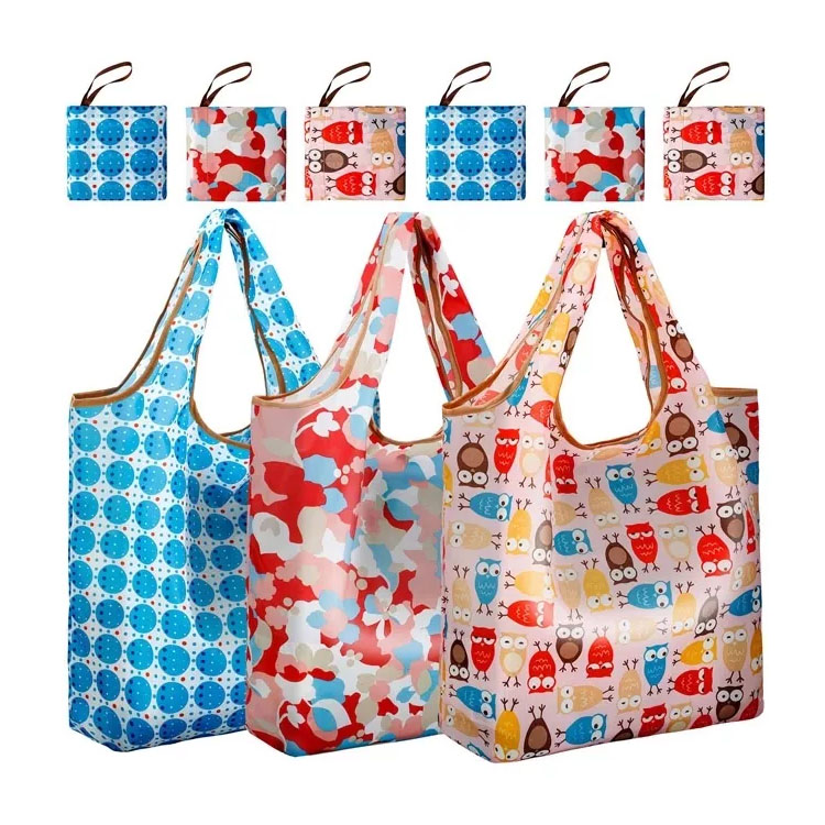 Borsa tote in poliestere per supermercato