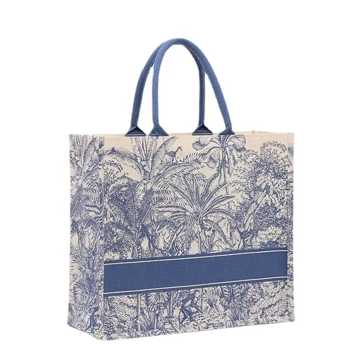 La borsa da spiaggia di lusso personalizzata è ispirata al nuovo concetto portatile di tote borse da viaggio per donne in iuta impermeabile di marchi di design