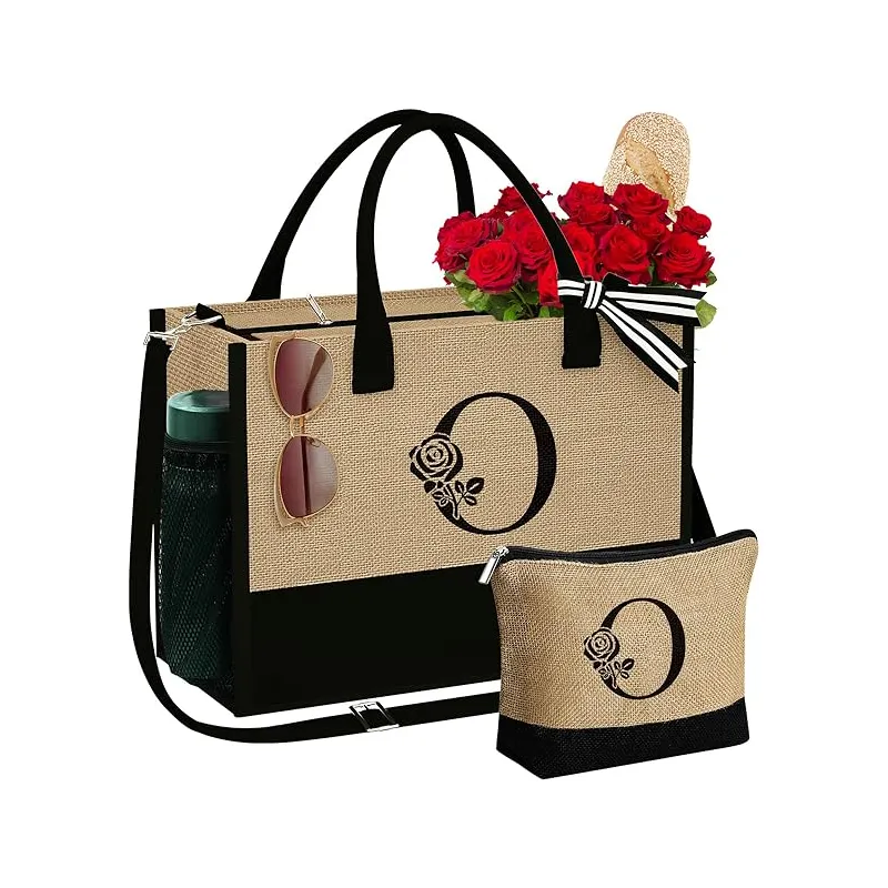 Tote borse e sacchetti cosmetici con tasche con cerniera regolabile e borse da spiaggia come regali di compleanno per donne